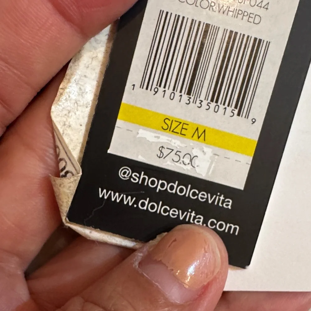 Dolce Vita-  Black and Cobalt Blue Printed Swim Bottom Waist: 15” - Picture 6 of 6